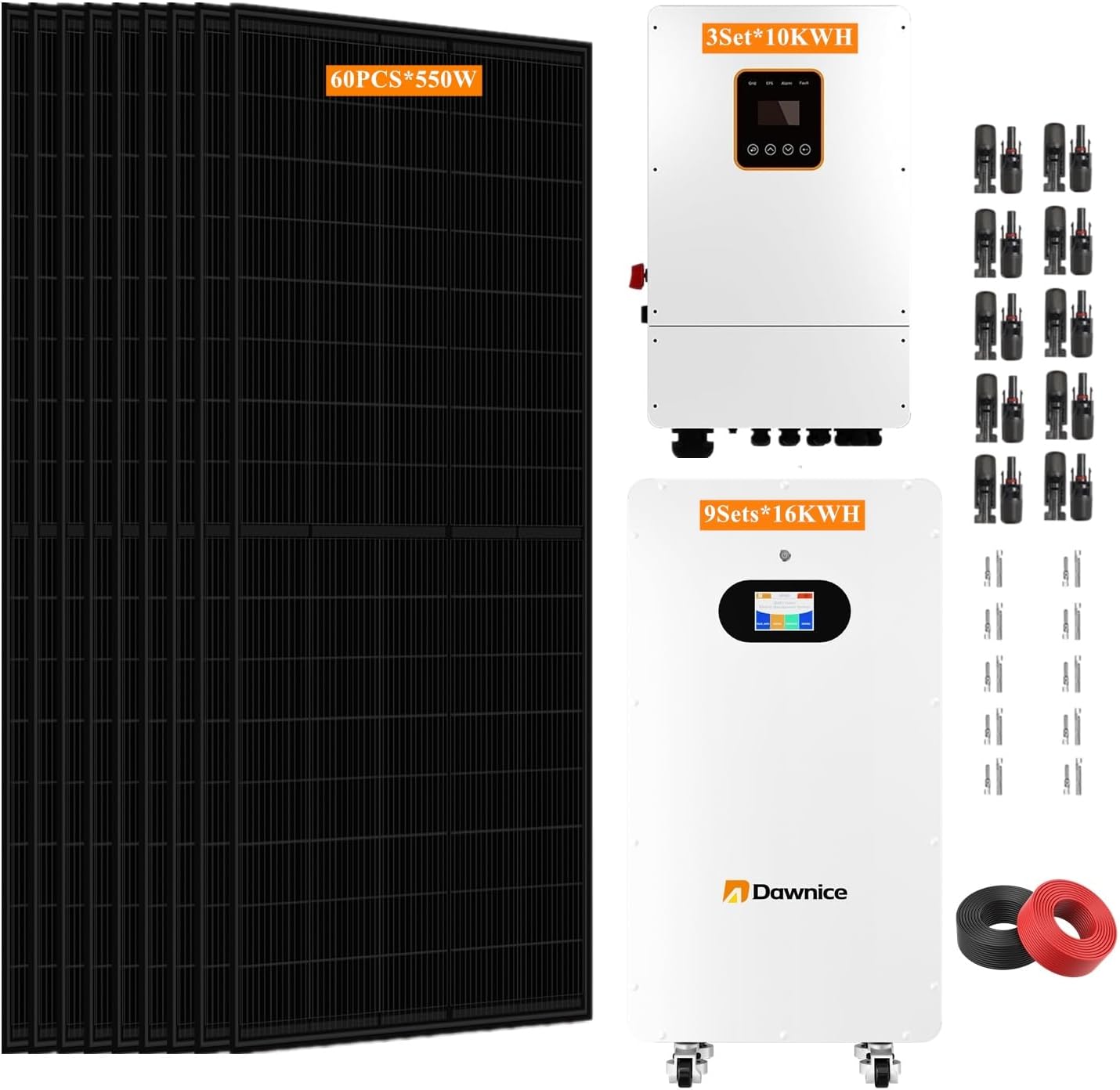 buy Dawnice 10KW hybrid solar system,Dawnice 10KW solar system worth it,best 10KW hybrid solar kit,Dawnice solar system pros cons,should I buy a 10KW solar system,Dawnice 10KW vs other brands - detailed features and technical specifications