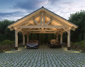 Image 1 of buy ECOHOUSEMART wooden carport