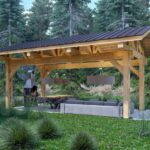 Image 1 of buy EcoHouseMart heavy timber carport