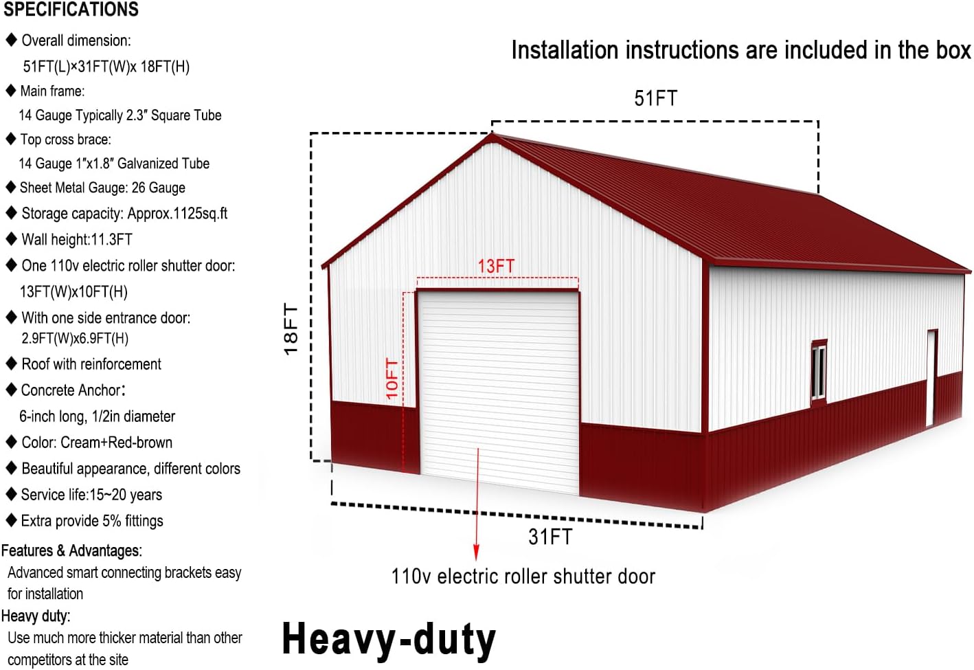 buy FammyLoft metal garage shed,FammyLoft metal shed worth buying,best metal storage shed,FammyLoft garage pros cons,metal garage barn worth it,should I buy a metal garage shed unboxing and complete package contents
