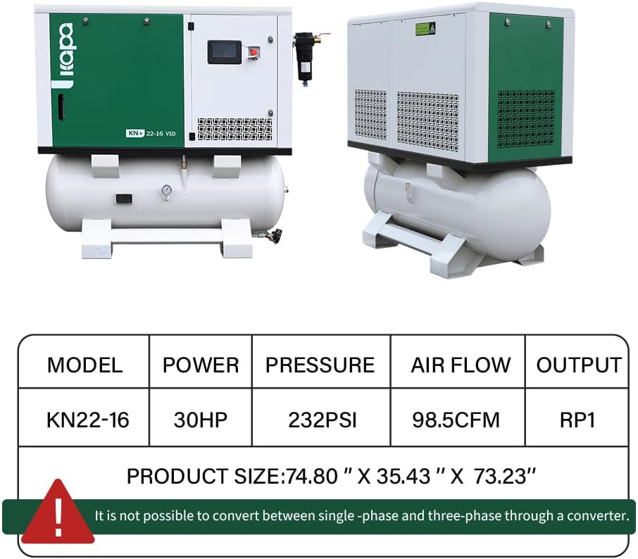 buy KAPA 30HP screw compressor,KAPA 30HP compressor worth buying,best 30HP industrial air compressor,KAPA screw compressor pros cons,30HP screw compressor vs alternatives,should I buy a KAPA compressor unboxing and complete package contents