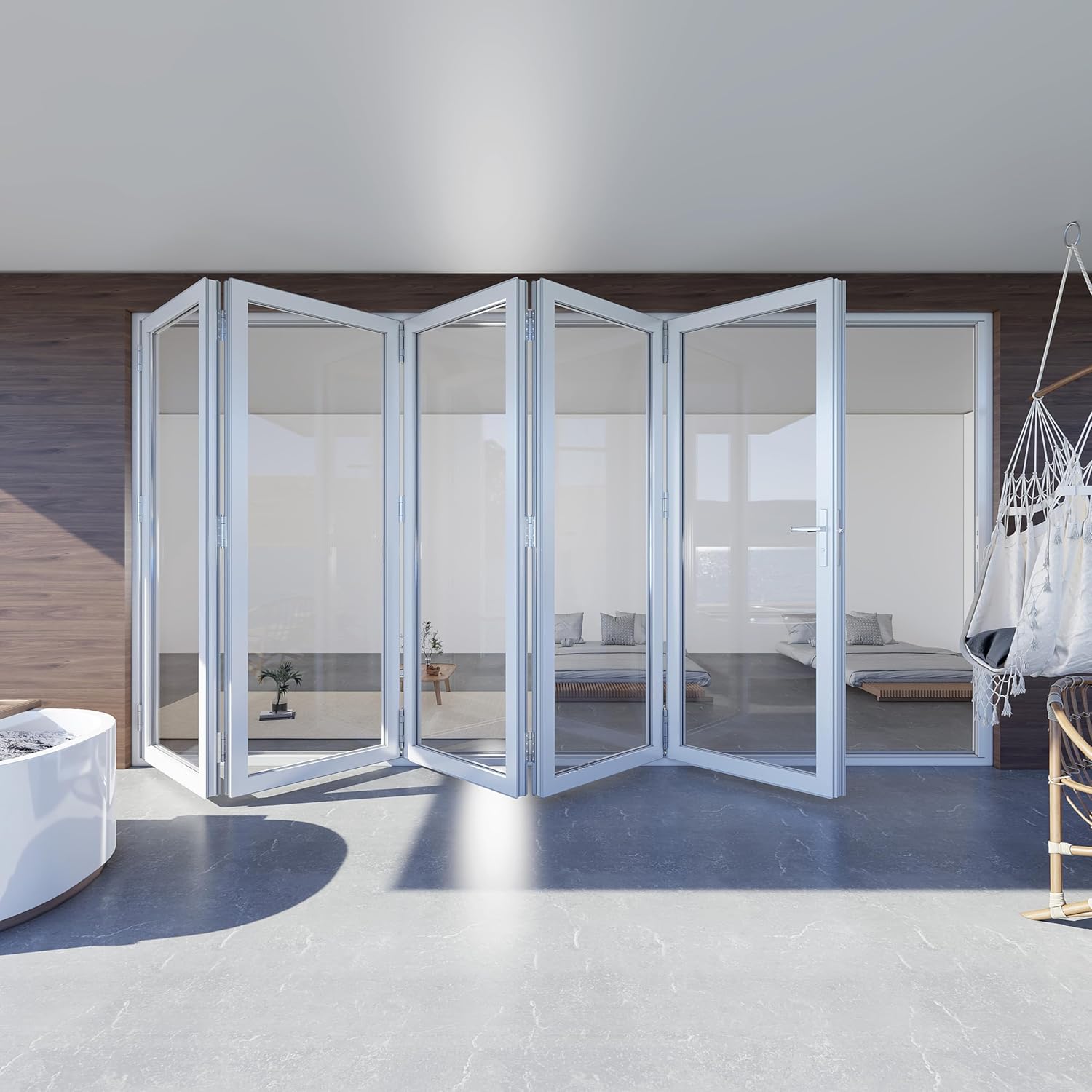 Step-by-step visual guide on operating and maintaining the KaMic folding door
