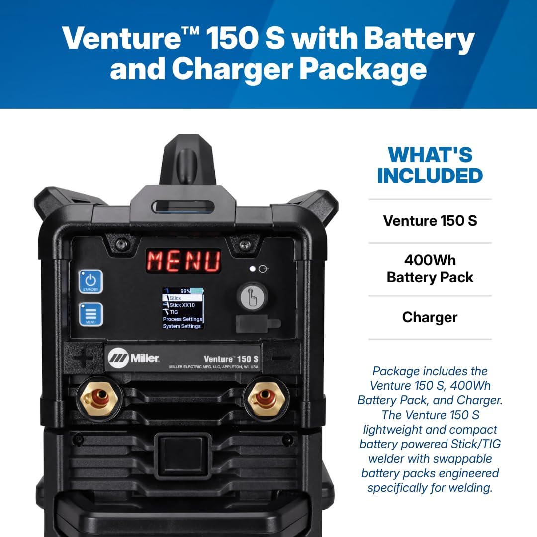 buy Miller Venture 150 S welder,should I buy Miller Venture 150 S,Miller Venture 150 S vs alternatives,Venture 150 S pros cons,Miller Venture 150 S worth buying,best battery powered stick welder unboxing and complete package contents