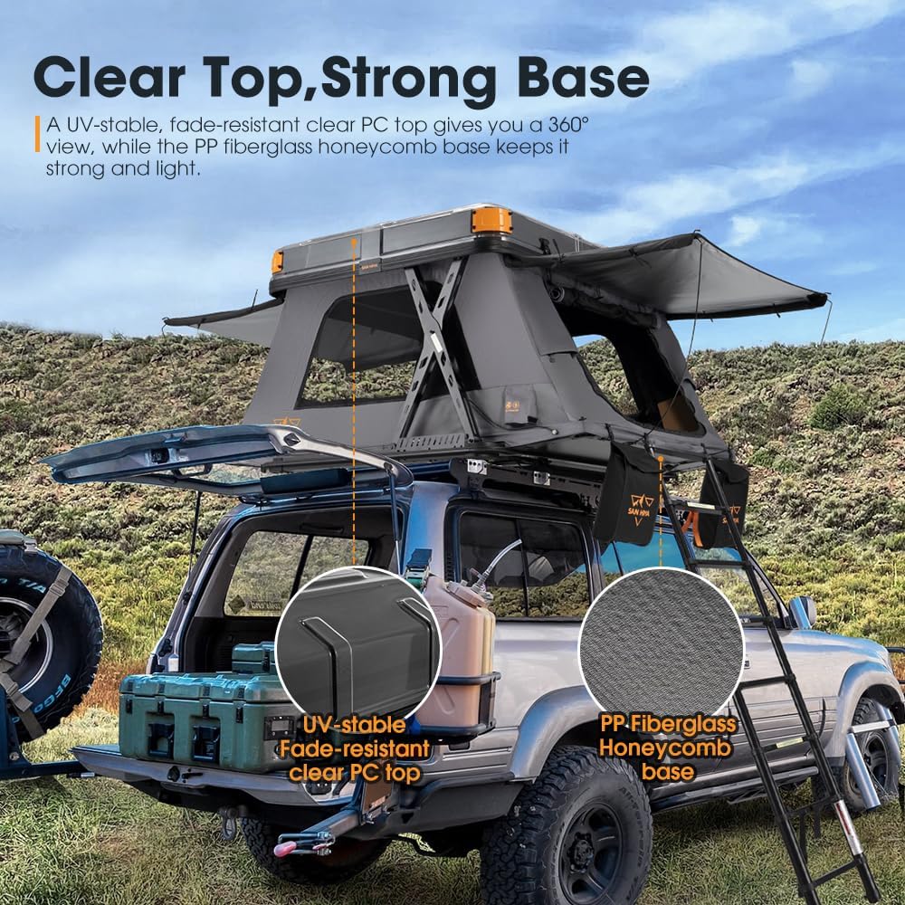 buy SanHima electric rooftop tent,SanHima Kosci E-Rise pros cons,best electric rooftop tent for SUV,should I buy automatic rooftop tent,electric rooftop tent worth buying,SanHima vs other rooftop tents unboxing and complete package contents
