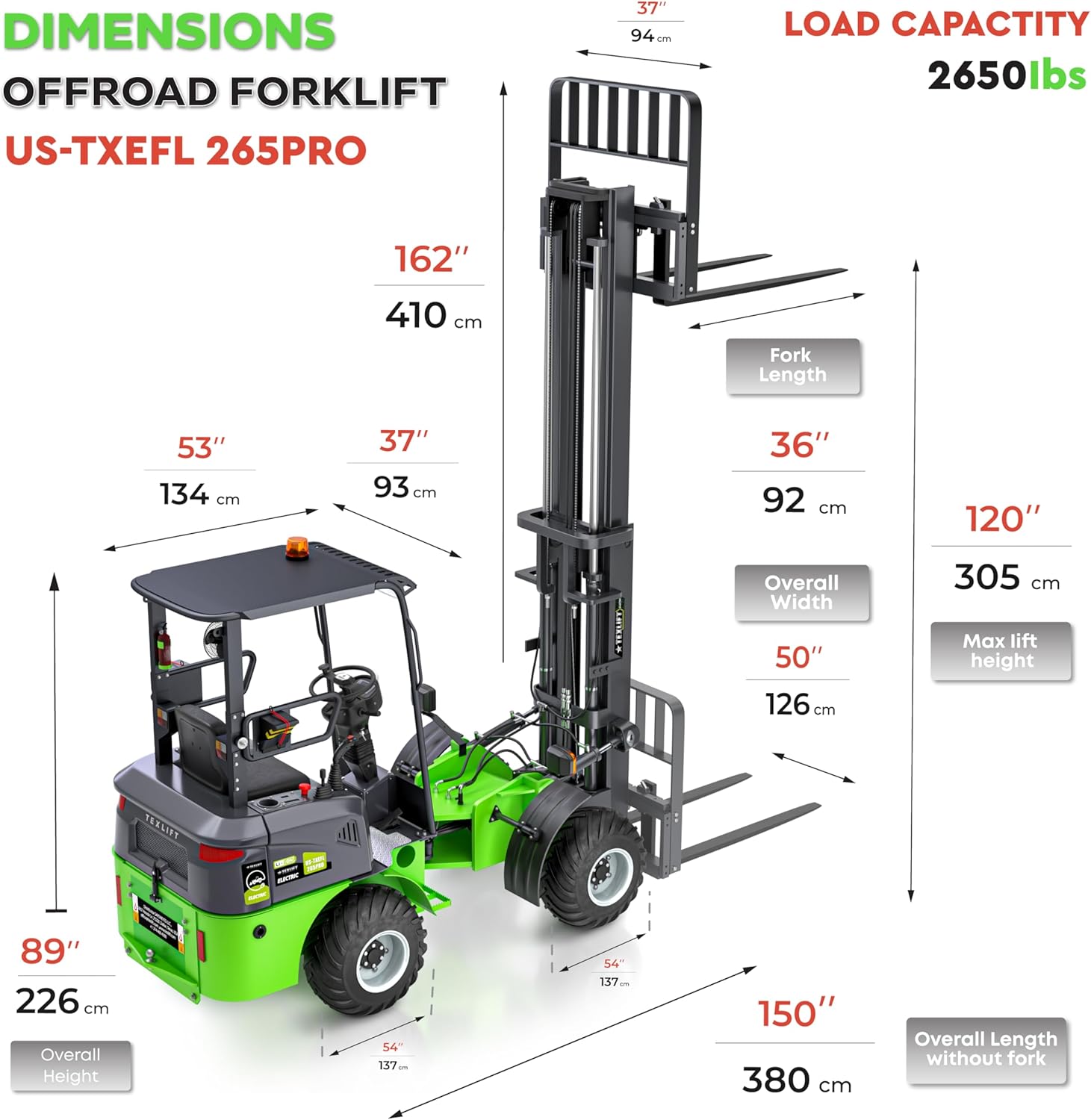 buy TEXLIFT all-terrain electric forklift,TEXLIFT US-TXEFL265PRO worth buying,best all-terrain electric forklift,TEXLIFT forklift pros cons,all-terrain forklift vs standard,should I buy an off-road electric forklift unboxing and complete package contents