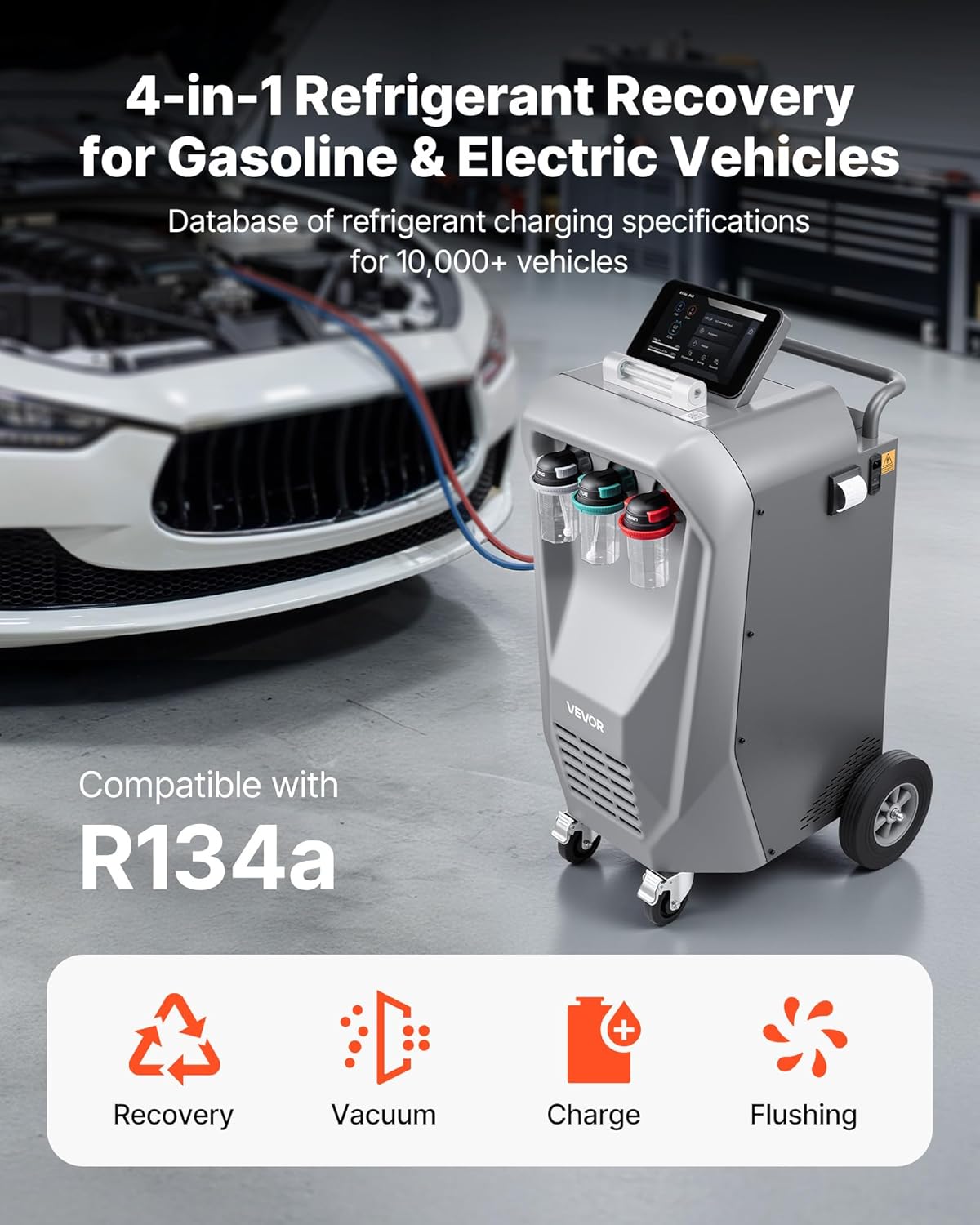 buy VEVOR refrigerant recovery machine,VEVOR refrigerant recovery machine pros cons,best refrigerant recovery machine for R134a,VEVOR vs Rothenberger refrigerant recovery,is VEVOR recovery machine worth buying,automatic AC recovery machine for automotive use unboxing and complete package contents