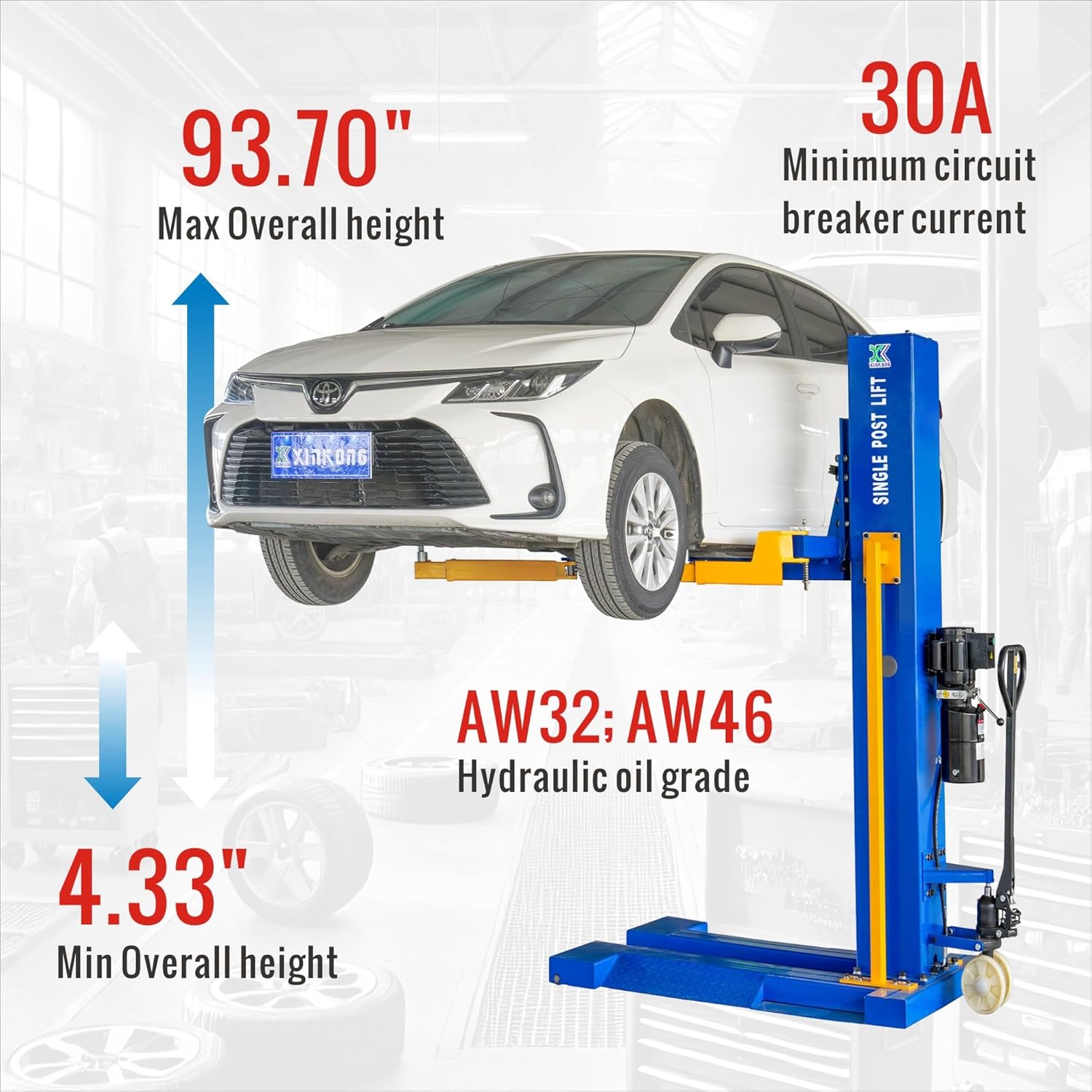 buy XK M6200 car lift,is XK M6200 car lift worth it,XK M6200 car lift pros cons,best single post lift 6200 lbs,XK M6200 vs alternatives,manual unlock mobile car lift unboxing and complete package contents