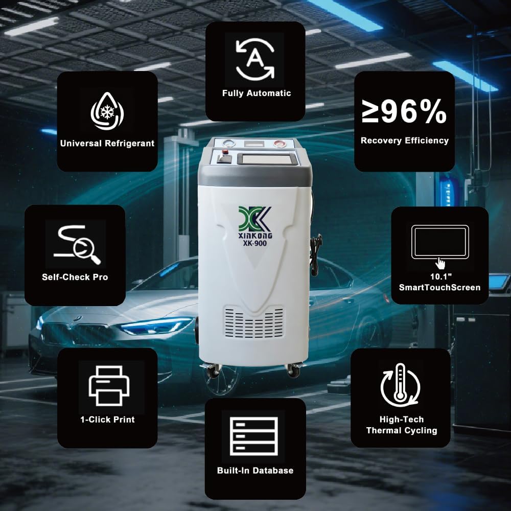 buy XK refrigerant recovery machine,XK refrigerant recovery machine pros cons,best R-134A recovery machine,XK-900 AC vs alternatives,should I buy XK-900 AC,XK refrigerant recovery machine worth buying unboxing and complete package contents