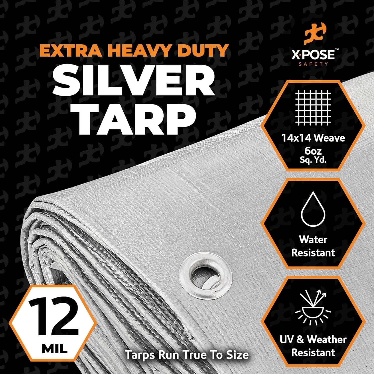 buy Xpose Safety heavy duty tarp 40x60,Xpose Safety tarp 40x60 bulk,heavy duty tarp 40x60 12 mil pros cons,best heavy duty tarp for construction,waterproof tarp 40x60 for covering equipment,should I buy bulk tarps 40x60 unboxing and complete package contents