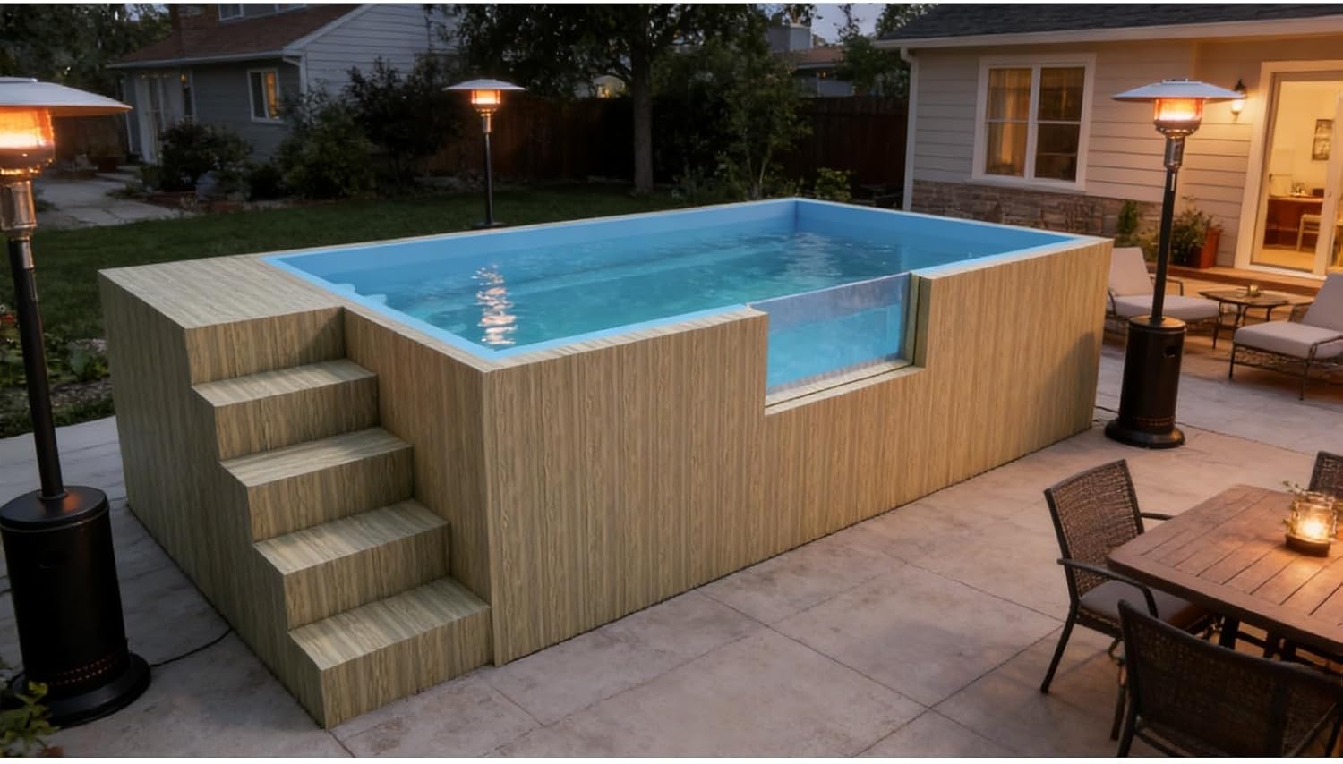 buy container swimming pool,container swimming pool worth it,best above ground pool,container pool pros cons,should I buy a container pool,container pool vs traditional pool - detailed features and technical specifications