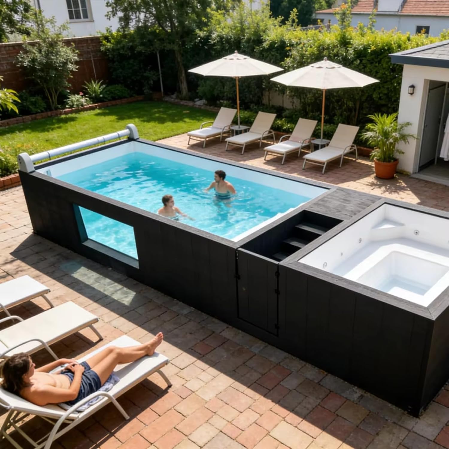 buy container swimming pool,container pool worth buying,best above ground fiberglass pool,container swimming pool pros cons,should I buy a container pool,container pool vs traditional pool - detailed features and technical specifications