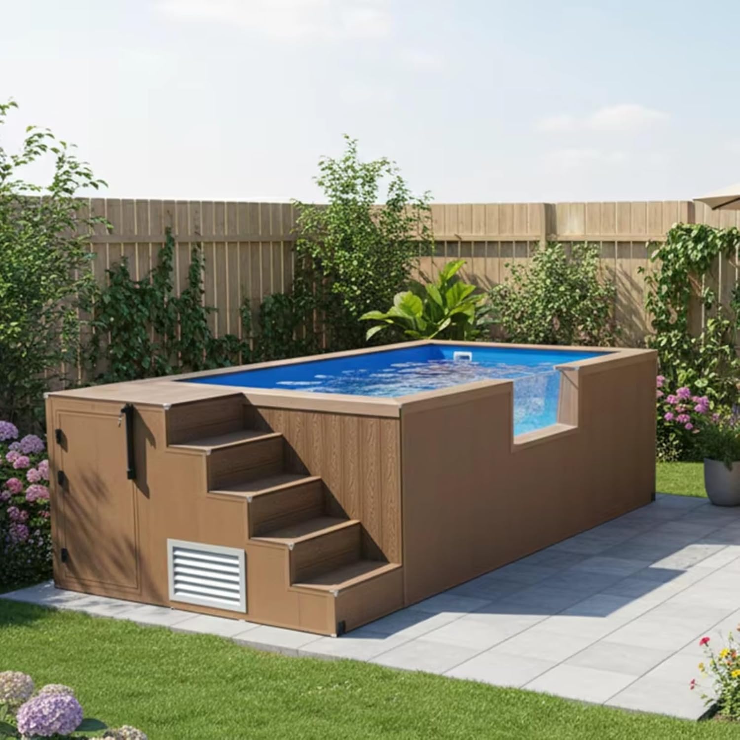 buy container swimming pool,container swimming pool worth buying,best prefab above ground pool,container pool pros cons,container swimming pool vs traditional,should I buy a container pool - detailed features and technical specifications