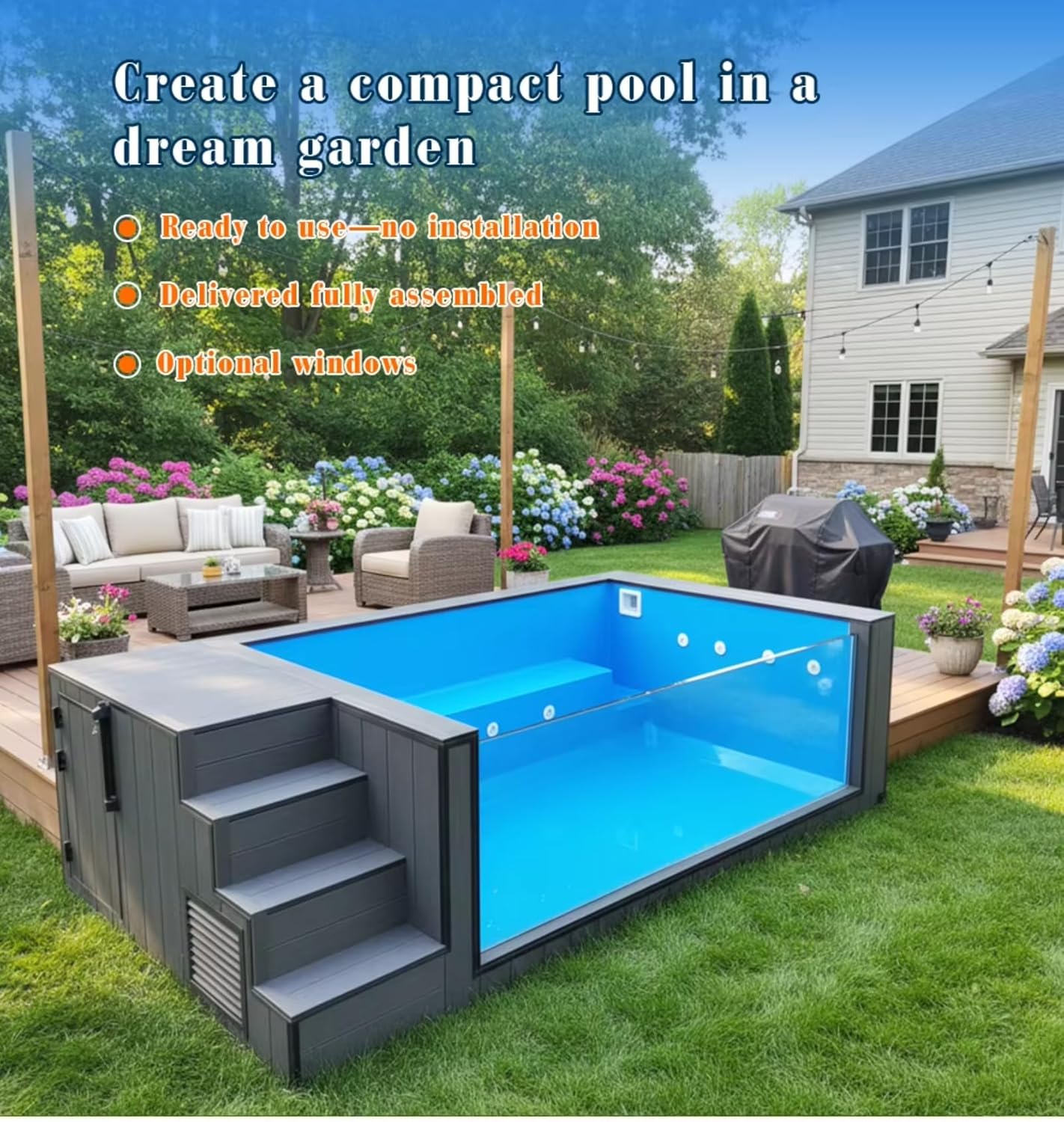 buy container swimming pool,container swimming pool worth buying,best prefabricated swimming pool,container pool pros and cons,should I buy a container pool,container pool vs traditional pool unboxing and complete package contents