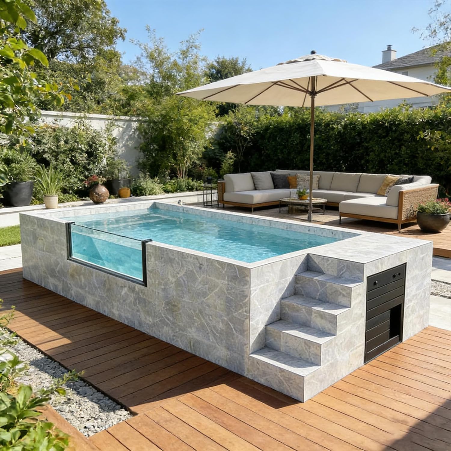 buy container swimming pool,container pool worth buying,best above ground pool,container swimming pool pros cons,should I buy a container pool,container pool vs traditional pool unboxing and complete package contents