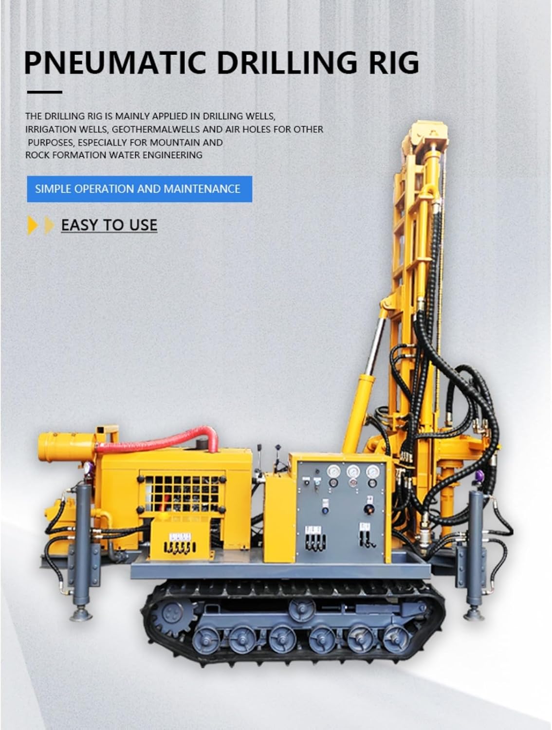 buy crawler water well drilling rig,should I buy a crawler water well drill,crawler drill rig vs alternatives,hydraulic pneumatic borehole drill pros cons,crawler water well drilling rig worth buying,best hydraulic borehole drilling equipment unboxing and complete package contents