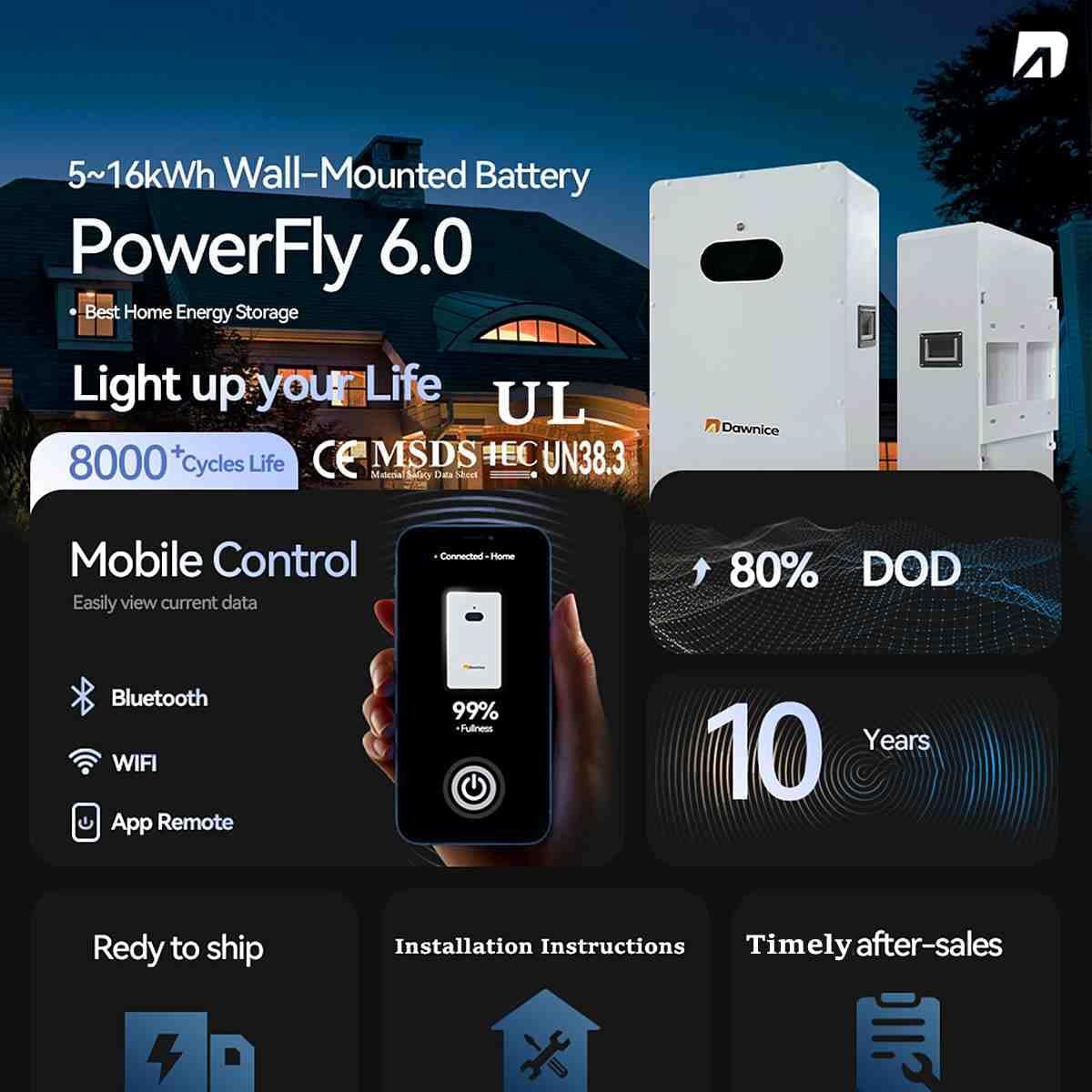 buy dawnice 16kwh lifepo4 battery,dawnice 16kwh battery pros cons,best home solar battery backup,should i buy dawnice wall mounted battery,dawnice 16kwh vs alternatives,dawnice lifepo4 battery worth buying unboxing and complete package contents