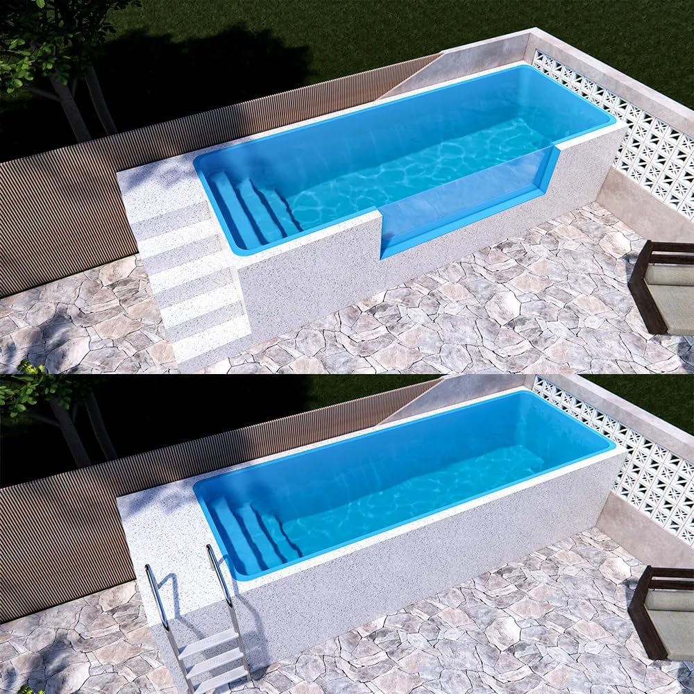 buy fiberglass container pool,fiberglass container pool worth it,best container swimming pool,container pool pros cons,should I buy a container pool,container pool vs traditional pool unboxing and complete package contents