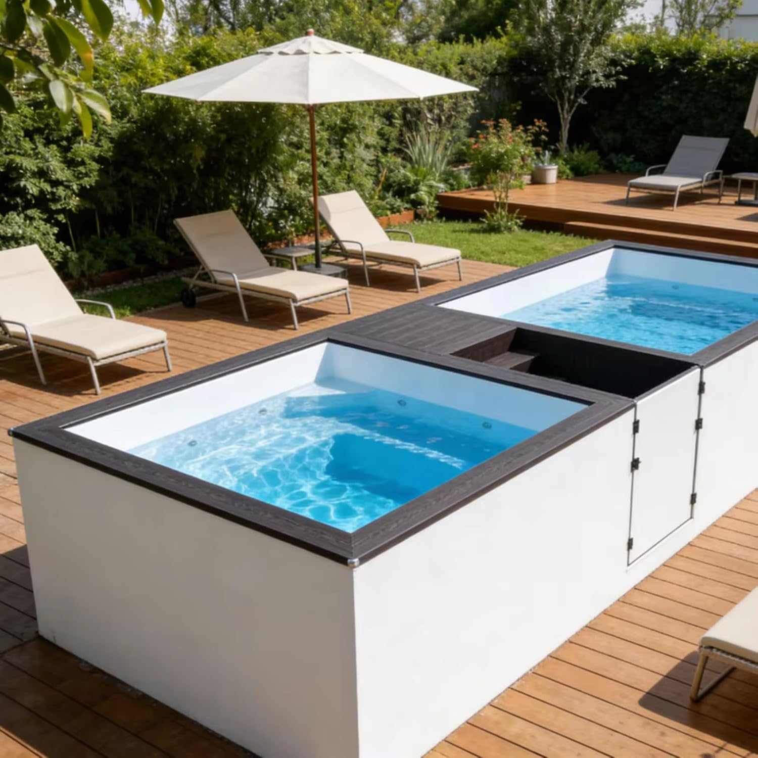 buy fiberglass container swimming pool,fiberglass container pool worth buying,best prefab container pool,container pool pros and cons,fiberglass container pool vs concrete,should I buy a container pool unboxing and complete package contents