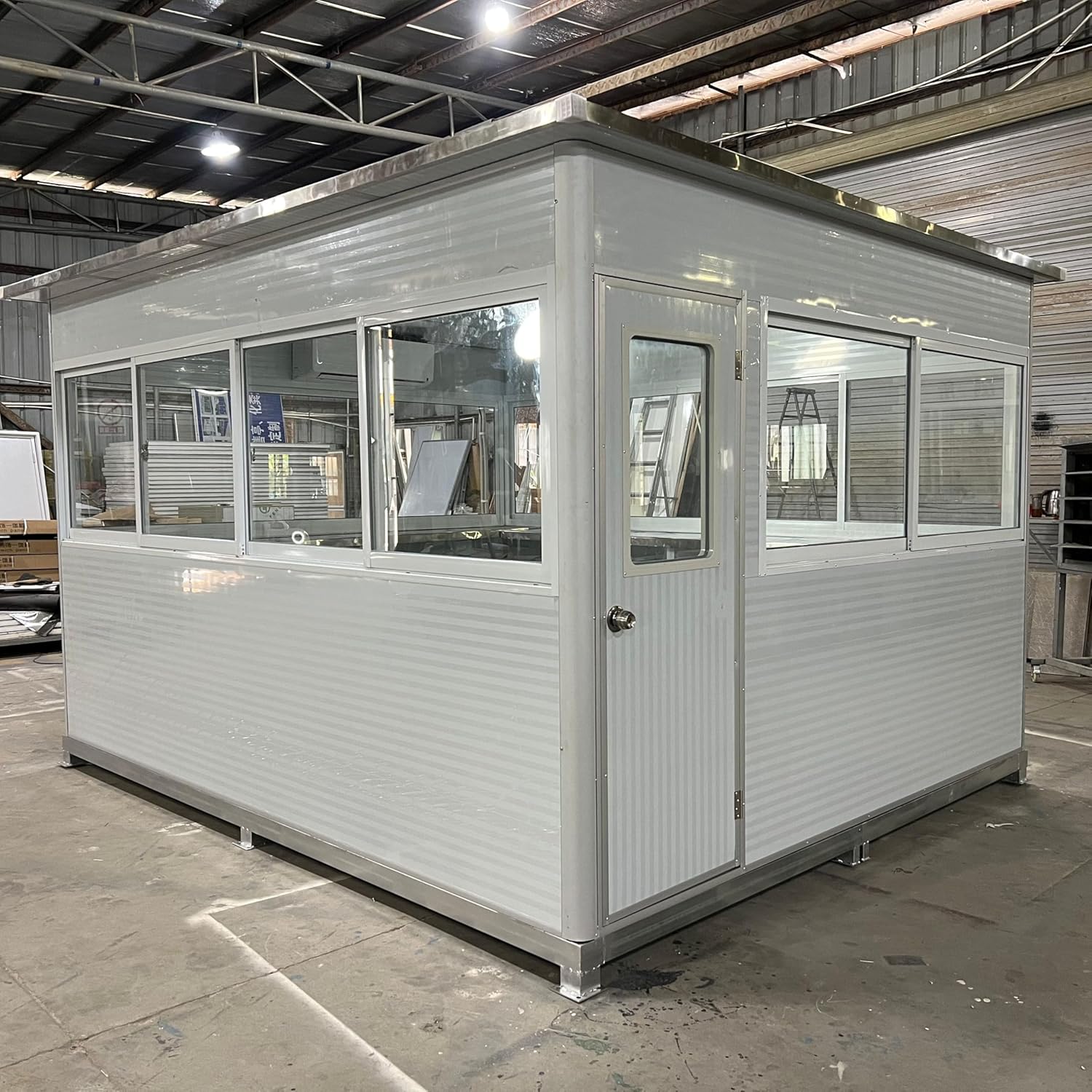buy guard shack with AC heating,guard shack worth buying,best security guard booth,guardhouse pros and cons,should I buy a guard shack,guard shack vs security trailer unboxing and complete package contents