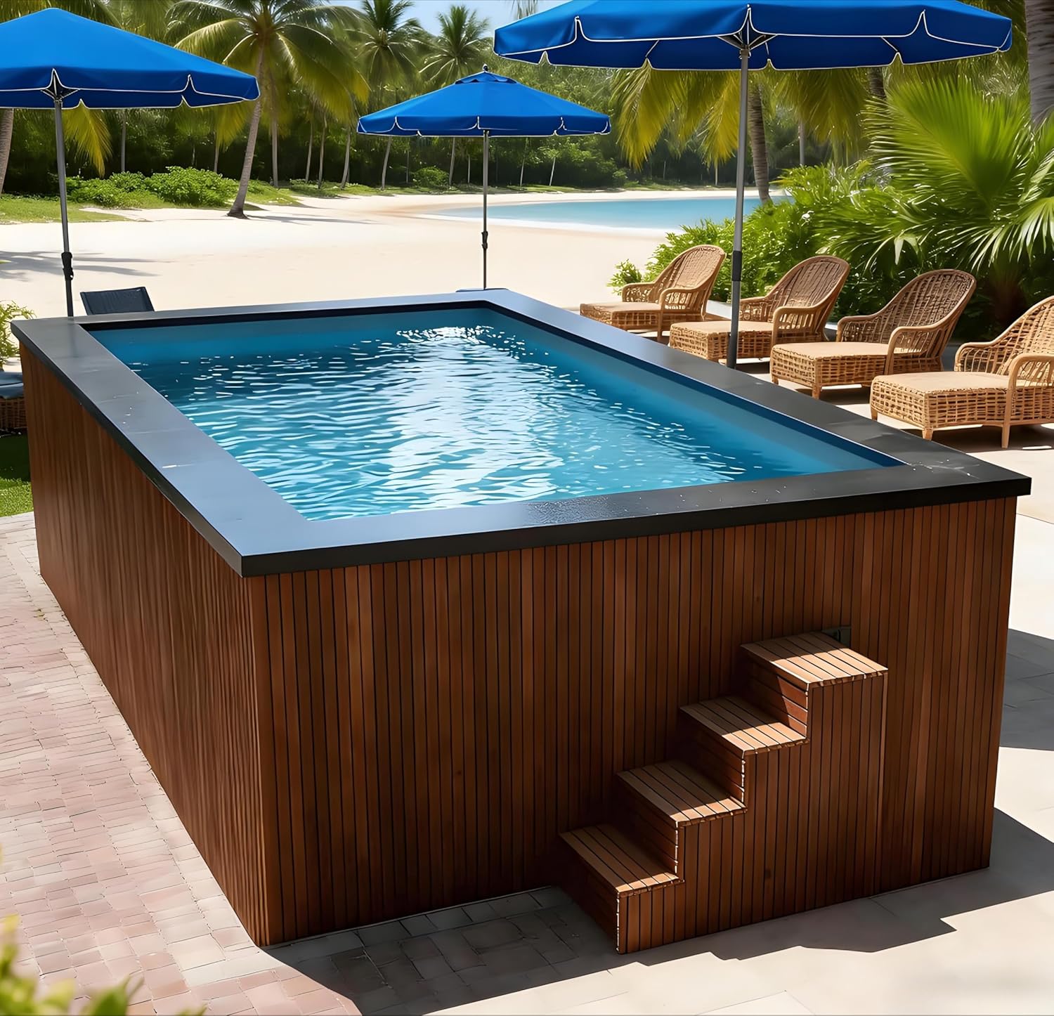 buy shipping container pool,shipping container pool worth it,shipping container pool pros cons,best prefab above ground pool,shipping container pool vs traditional,should I buy a container pool - detailed features and technical specifications