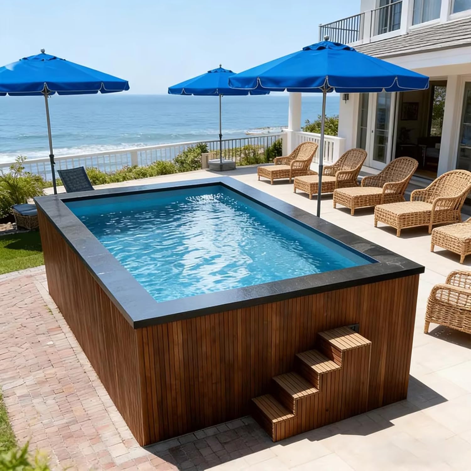 buy shipping container pool,shipping container pool worth buying,best container swimming pool,fiberglass container pool pros cons,container pool vs inground pool,should I buy a container pool unboxing and complete package contents