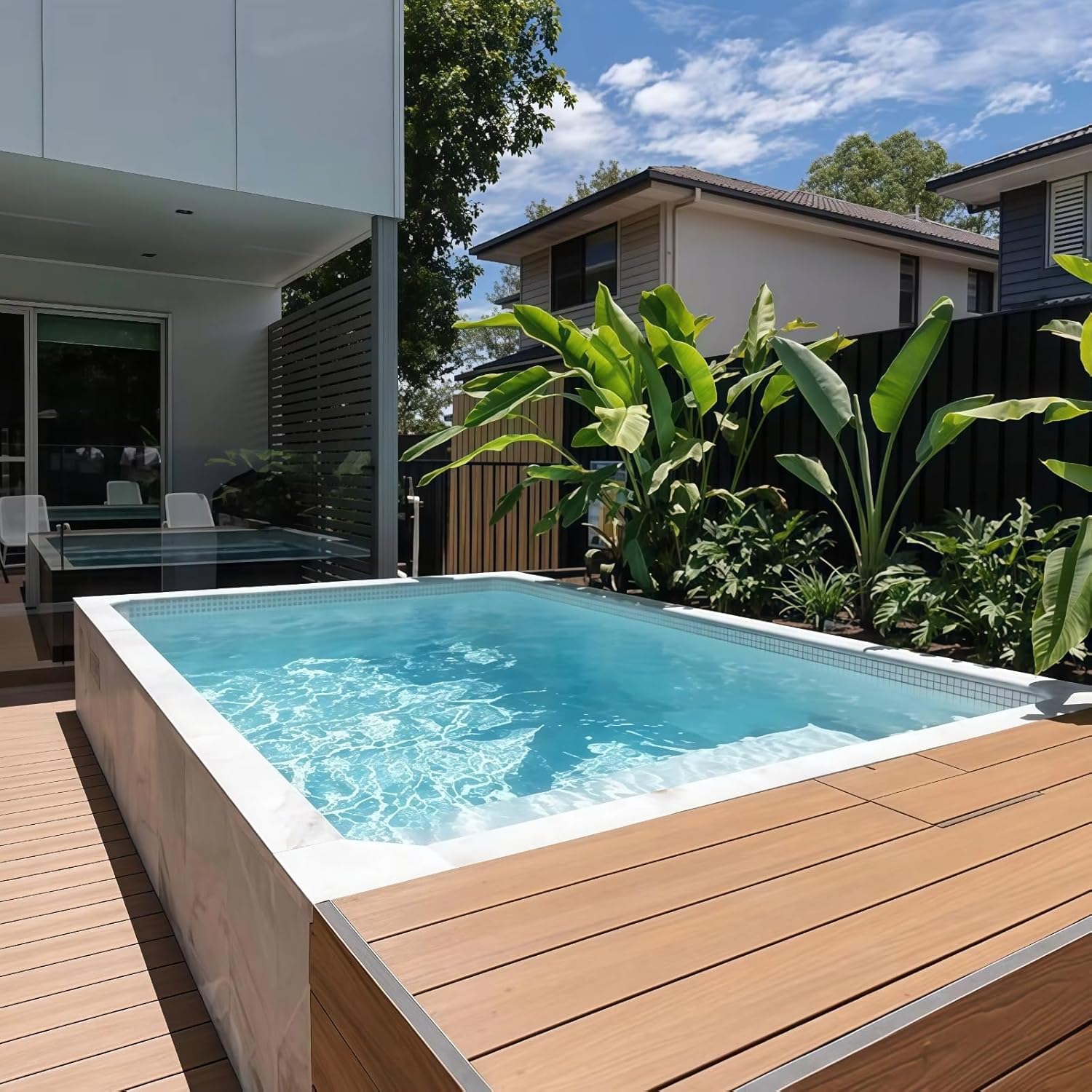 buy shipping container swimming pool,shipping container pool worth buying,best prefab fiberglass pool,container pool pros and cons,should I buy a container pool,shipping container pool vs concrete unboxing and complete package contents