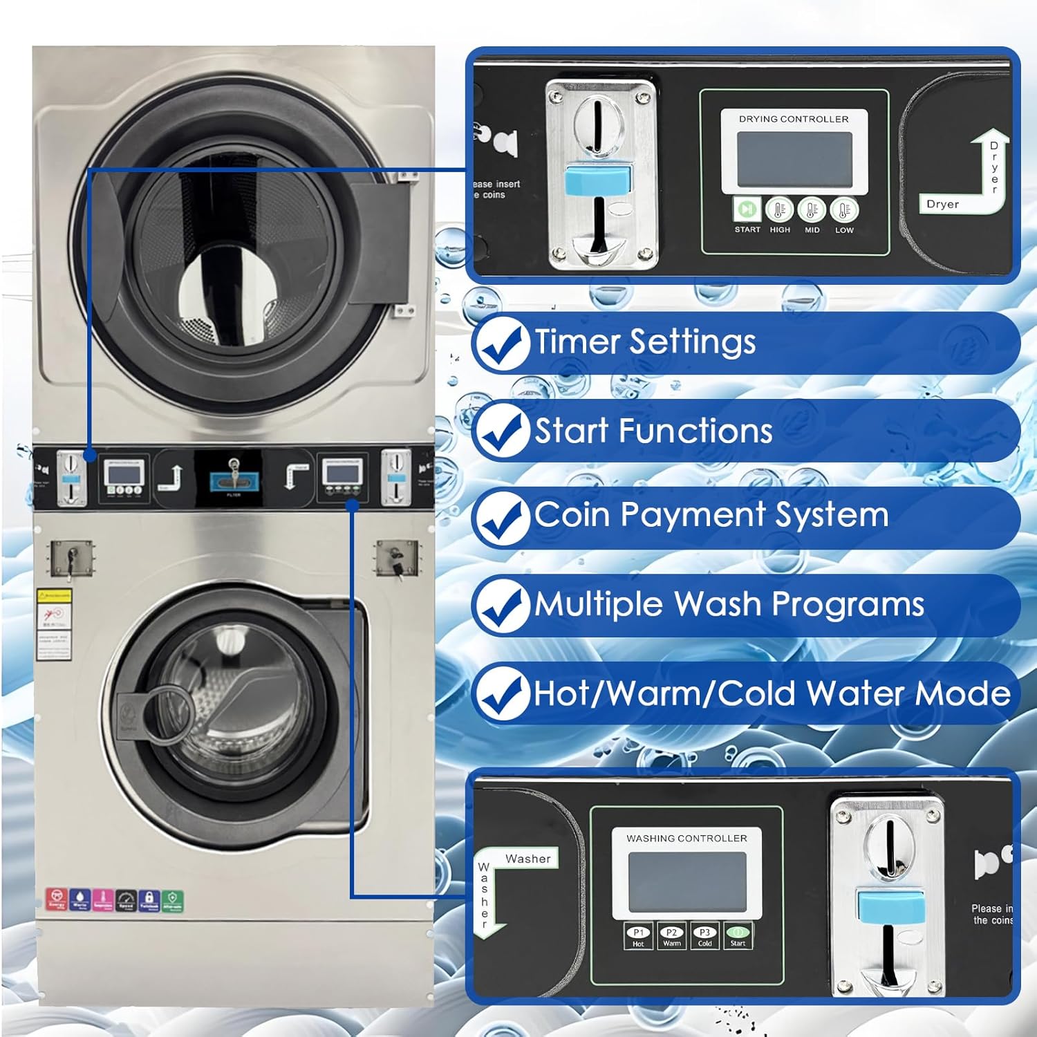 Step-by-step guide for buy techtongda commercial washer dryer,techtongda washer dryer worth it,techtongda coin operated pros cons,best commercial stackable laundry machine,techtongda vs speed queen,should I buy techtongda laundry equipment - complete tutorial