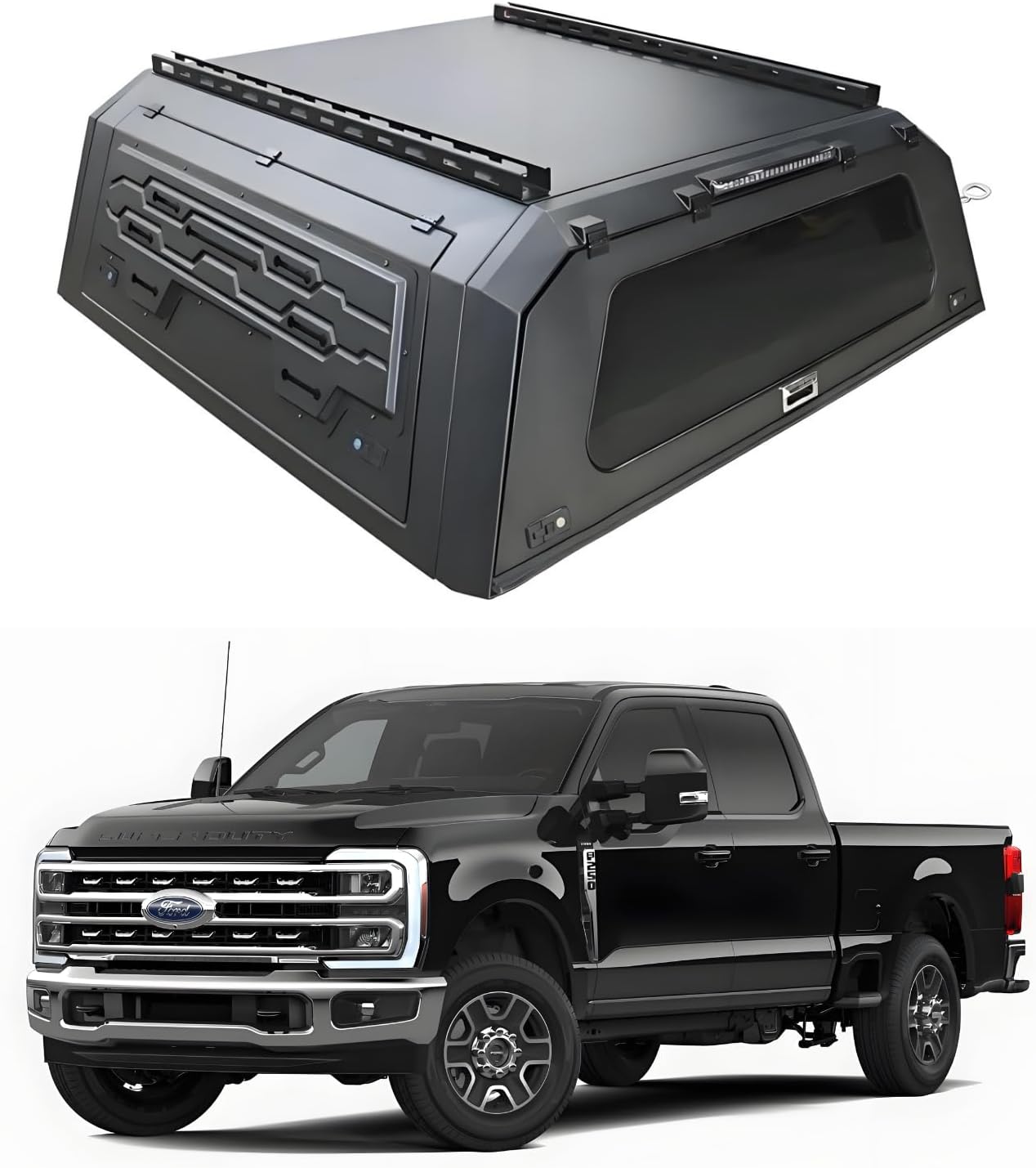buy truck bed cap Ford F250,best hard top canopy super duty,truck bed cap F350 pros cons,manganese steel camper shell worth buying,should I buy truck bed cap Ford,no drill install canopy Ford - detailed features and technical specifications