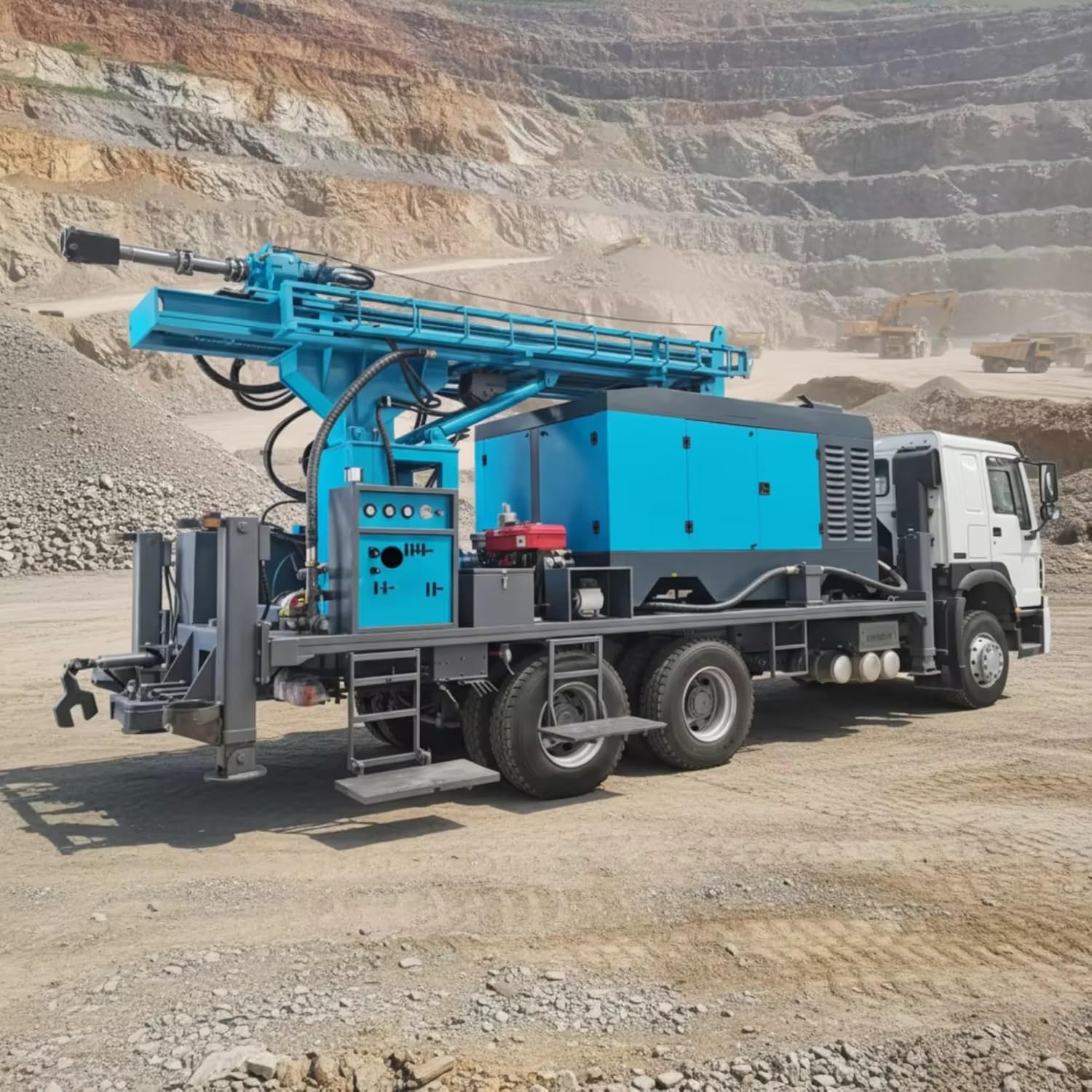 buy truck mounted water well drilling rig,truck mounted water well drilling rig worth buying,best hydraulic borehole drilling machine,truck mounted drilling rig pros cons,should I buy a truck mounted water well drill,truck mounted drill rig vs alternatives unboxing and complete package contents