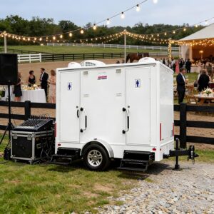 Image 1 of luxury portable bathroom trailer