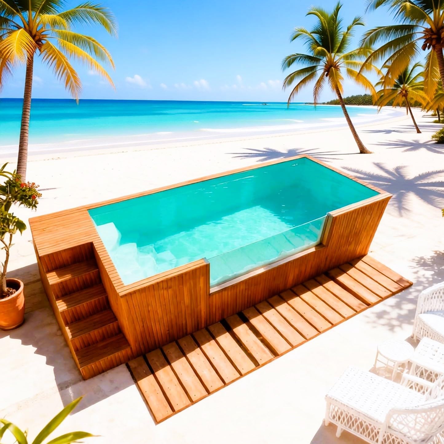 shipping container pool worth buying,should I buy a shipping container pool,shipping container pool pros cons,best modular above ground pool,shipping container pool vs traditional,luxury container pool honest - detailed features and technical specifications