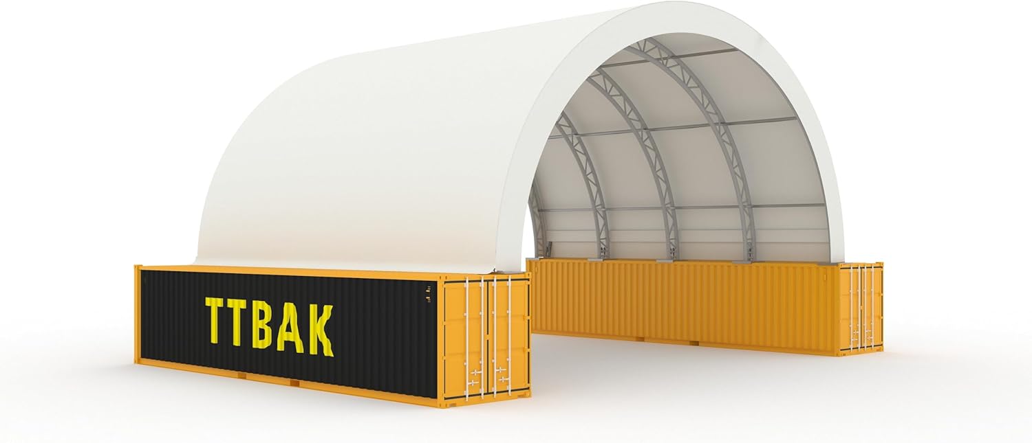 shipping container roof kit worth it,should I buy a shipping container canopy,best shipping container shelter,TTBKA canopy pros cons,40x40 container roof kit,double truss shelter worth buying - detailed features and technical specifications