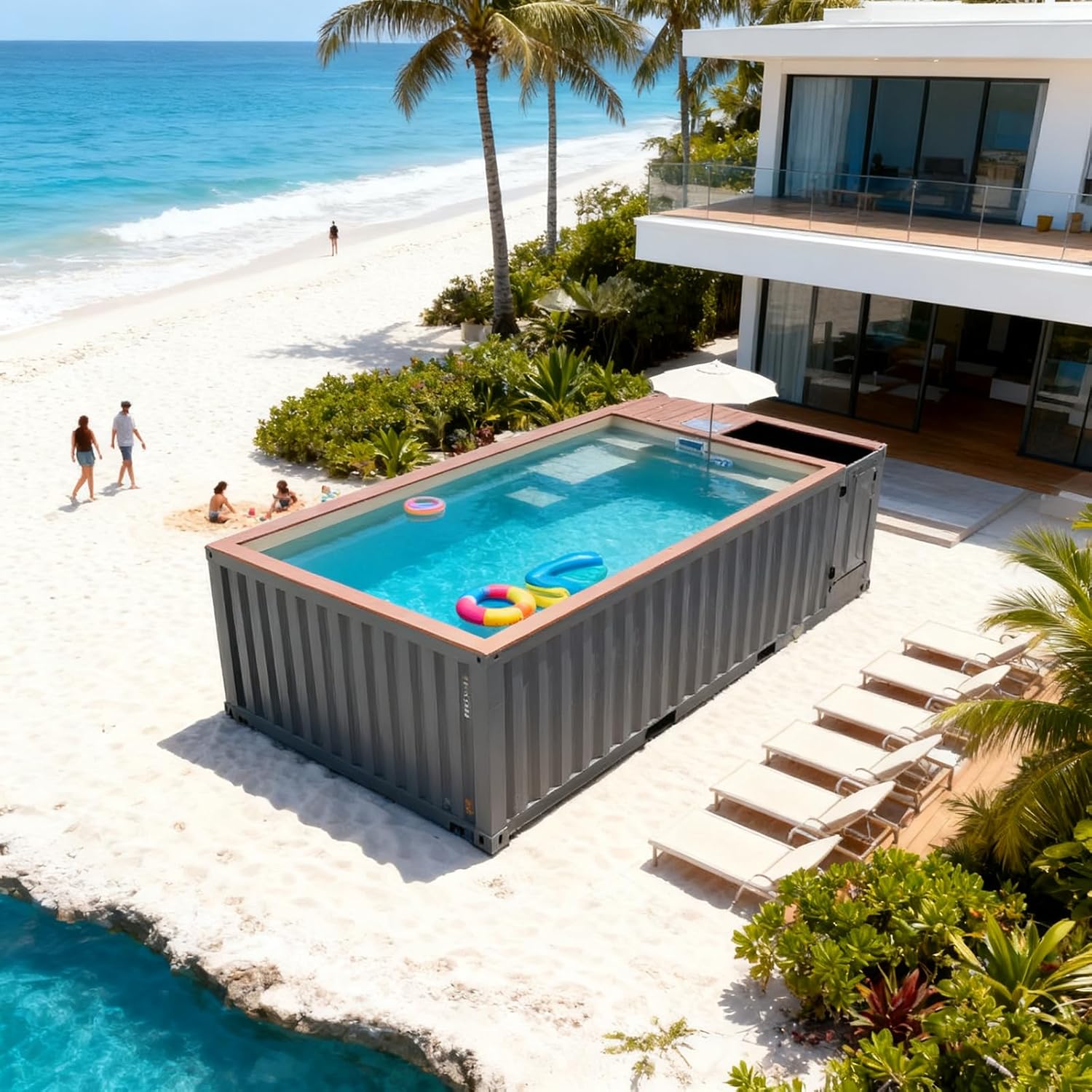 shipping container swimming pool worth it,should I buy a shipping container pool,shipping container pool pros cons,best container swimming pool,shipping container pool vs traditional,container pool honest opinion - detailed features and technical specifications